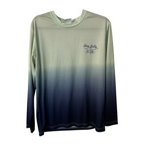 Spicy Tuna Coastal Outfitter Men’s Long Sleeve Stay Salty Swim Shirt Sz M GUC